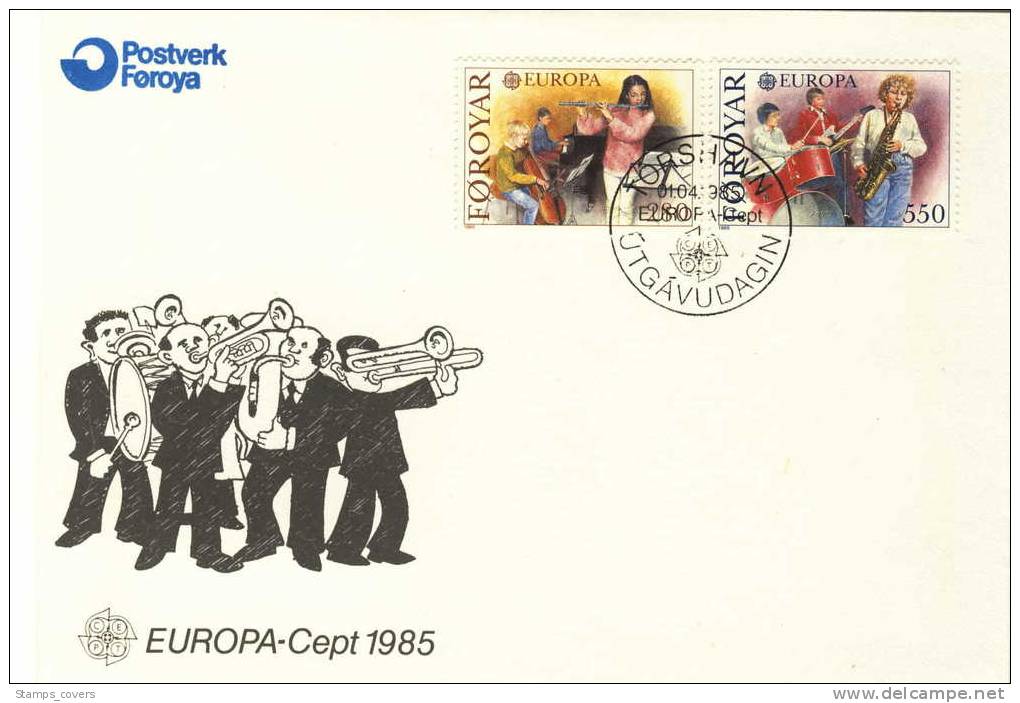 FEROE FDC MICHEL 116/17 EUROPA 1985 - 1985