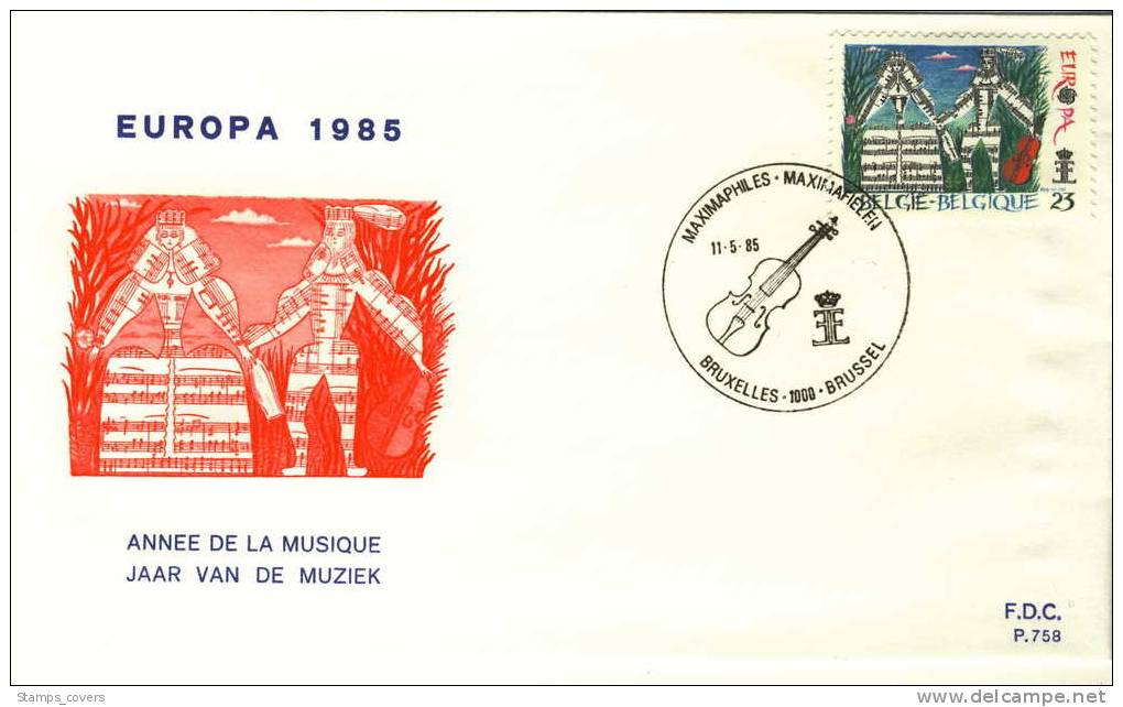 BELGIUM FDC MICHEL 2227/28 EUROPA 1985 - 1985