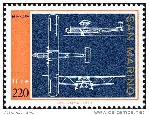 20380) Aeroplani - 31 Agosto 1973 Serie Completa Nuova Di 5 Valori - Altri & Non Classificati