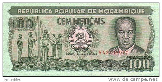 MOZAMBIQUE   100 Escudos  Daté Du 16-06-1989   Pick 130 C    ***** BILLET  NEUF ***** - Mozambique