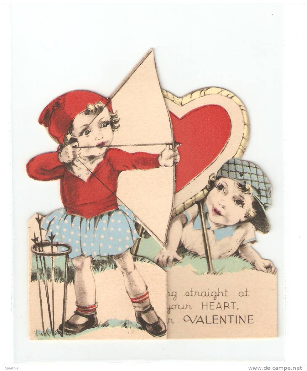 ST.VALENTINE'S GREETINGS.CPA A SYSTEME (voir Scan) - Valentijnsdag