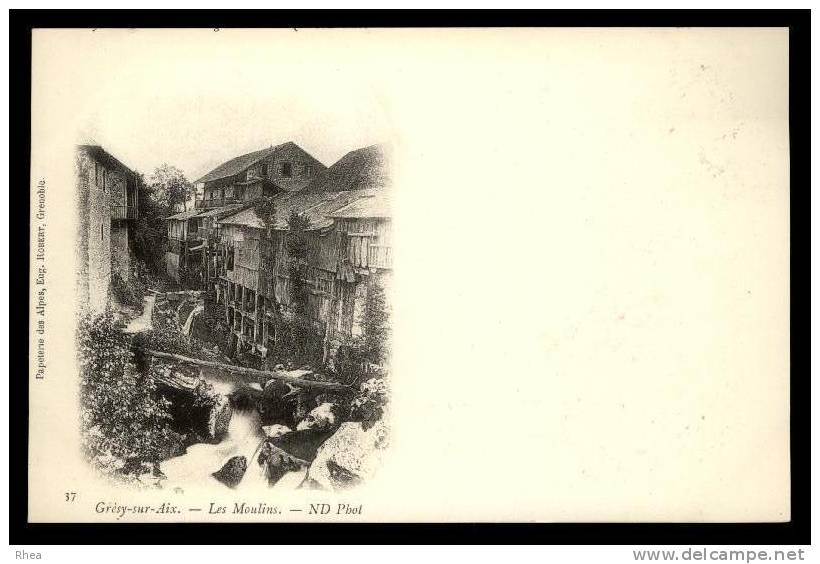 73 Grésy-sur-Aix Carte Nuage Moulin A Eau D73D C73128C RH060481 - Gresy Sur Aix