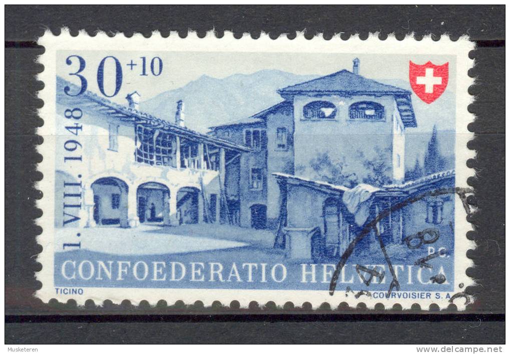 Switzerland 1948 Mi. Pro Patria Beruf Landhaus Im Pratigau €16,- - Gebraucht