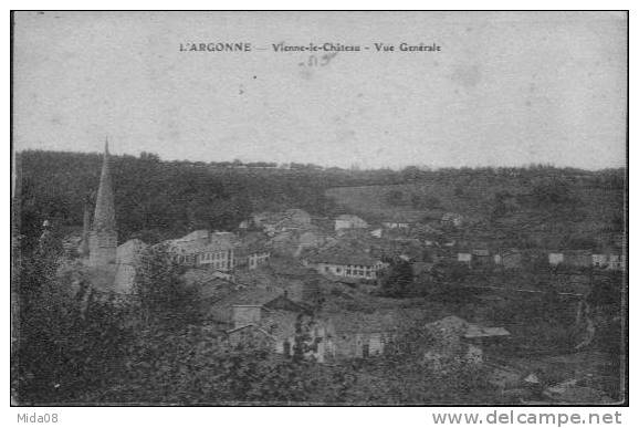 51. VIENNE LE CHATEAU.  VUE GENERALE. - Vertus