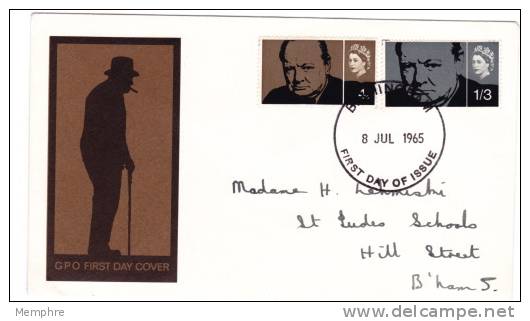 1965  Churchill   SG 661-2 - 1952-71 Ediciones Pre-Decimales