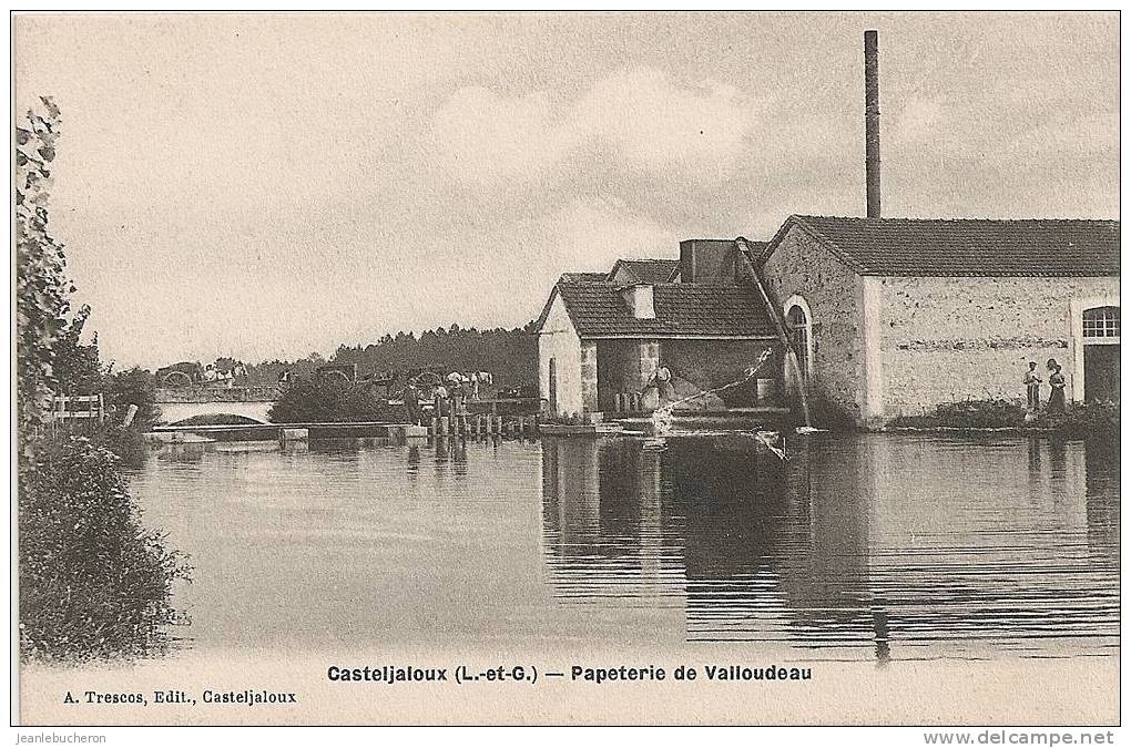 C - P - A  (   CASTELJALOUX   " Papeterie De Valloudeau  " Carte Vue  Animée - Comme Neuve ) - Casteljaloux