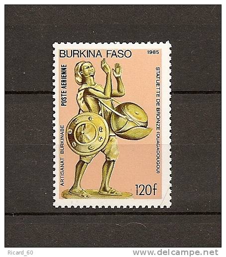 Timbre Neuf Du Burkina Faso, Statuette De Bronze, Poste Aérienne - Burkina Faso (1984-...)