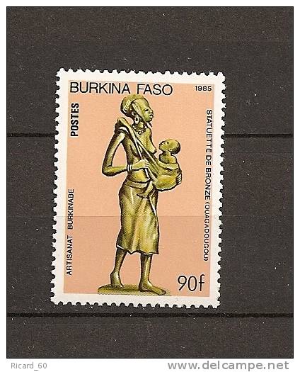 Timbre Neuf Du Burkina Faso, Artisanat, Statuette De Bronze - Burkina Faso (1984-...)
