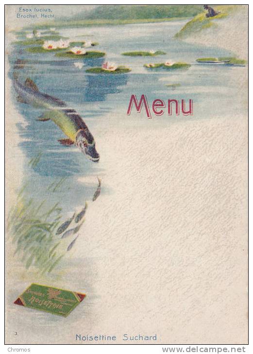 Chromo Carte Menu, Chocolat Suchard - Suchard