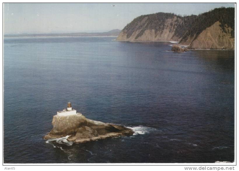 Tillamook Oregon Lighthouse, Pacific Coast, 1990s Postcard - Lighthouses
