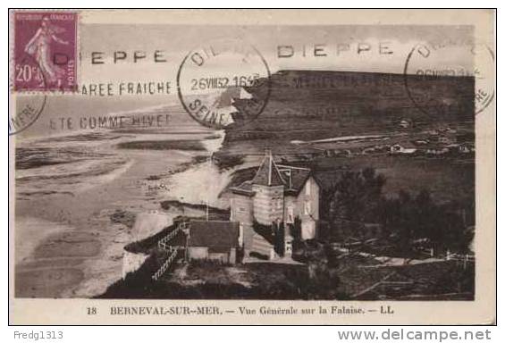 Berneval Sur Mer - Vue Generale Sur La Falaise - Berneval