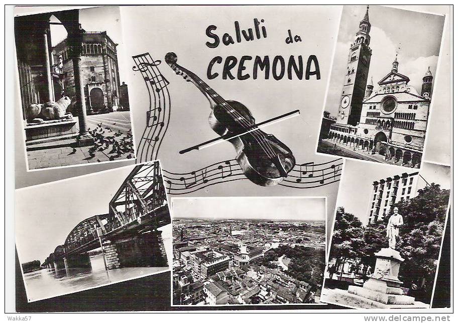 $-0275-  SALUTI DA CREMONA - F.G. - VIAGGIATA - ITALY - Cremona