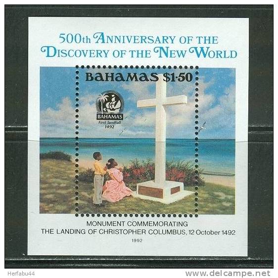 Bahamas        "Discovery Of America"     Souvenir Sheet     SC# 753  MNH** - Bahama's (1973-...)