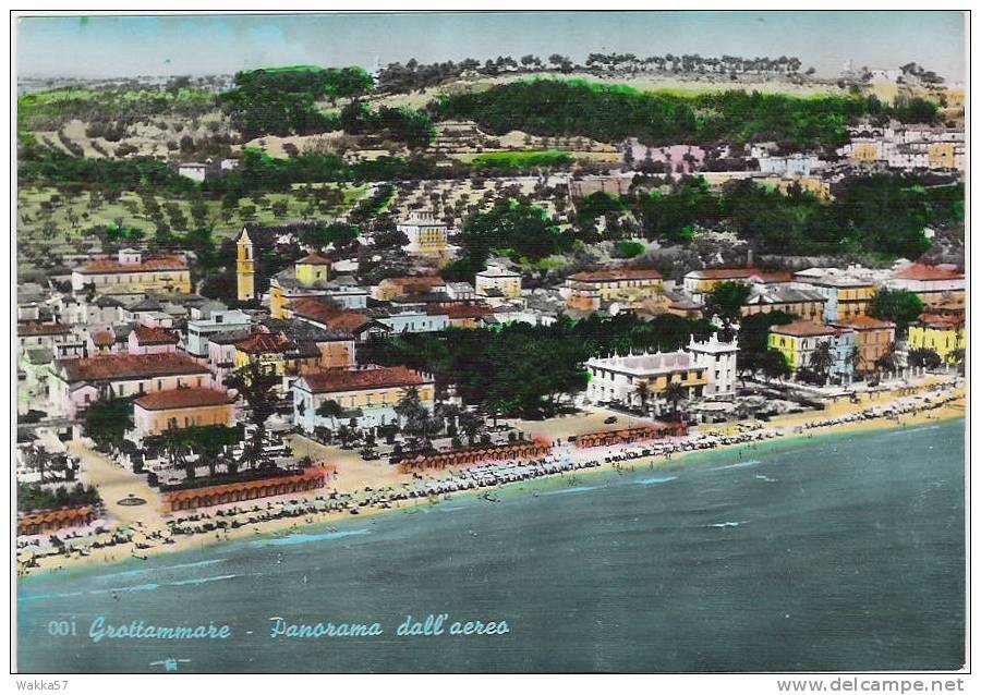 $-0165-   GROTTAMMARE PANORAMA DALL´AEREO - ASCOLI PICENO - ITALY - Ascoli Piceno