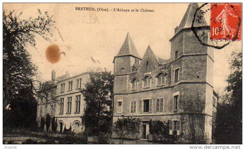 60 BRETEUIL L'Abbaye Et Le Château - Breteuil