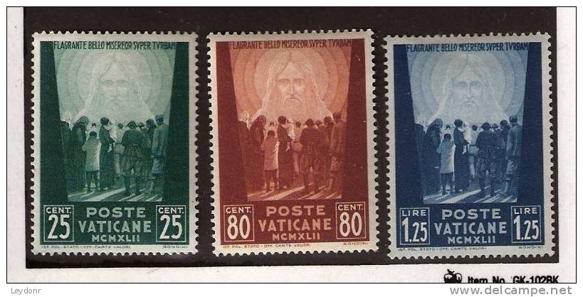 Vatican City - Picture Of Jesus - Scott # 77-79 Mint Never Hinged - Unused Stamps