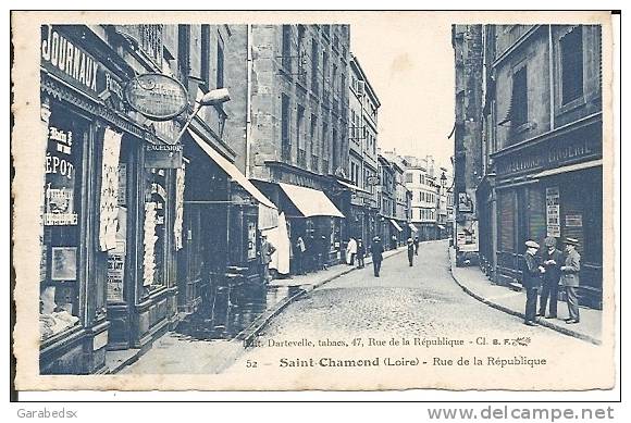 CPA De SAINT CHAMOND - Rue De La République. - Saint Chamond