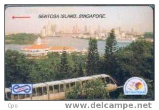 # MALAYSIA UP56 Visit Asean Year 1992 - Sentosa Island - Singapore 5 Gpt   Tres Bon Etat - Malaysia