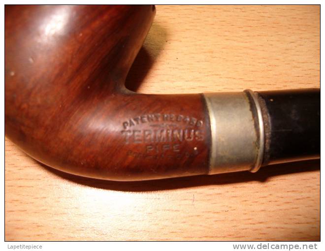 Ancienne Pipe TERMINUS, Breveté SGDG, Patent N°8439 (ou 6439) - Andere & Zonder Classificatie