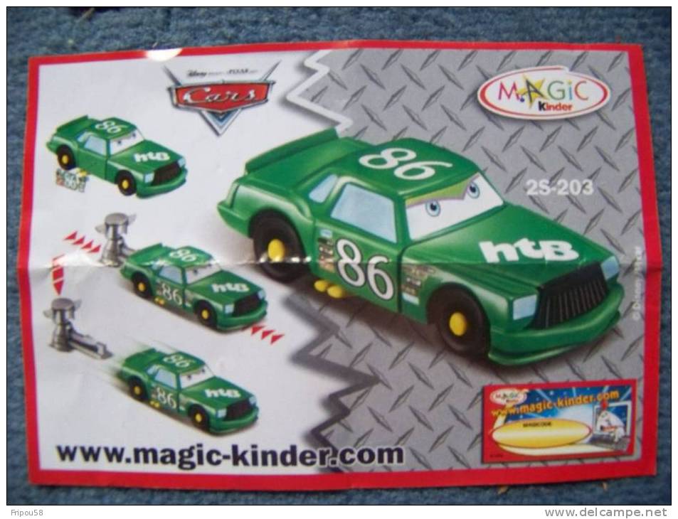 KINDER BPZ CARS 2S-203 - Notices