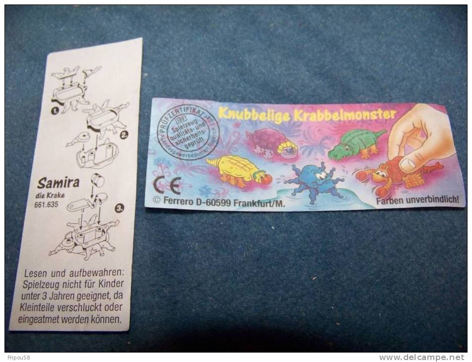 KINDER BPZ Allemand KNUBBELIGE KRABBELMONSTER - SAMIRA - 661635 - Notices