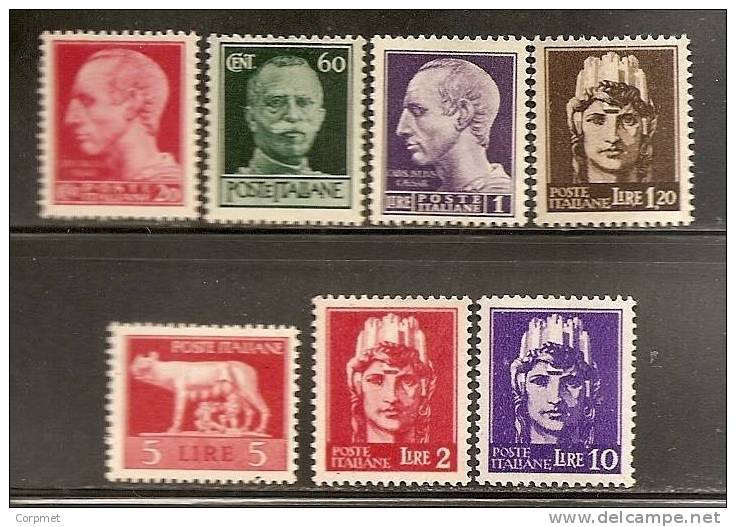 ITALIA - 1945 EMISSIONE Di ROMA Tipi IMPERIALE - SASSONE # 529/535 - MINT (NH) - Nuovi