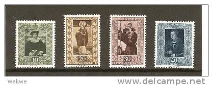 LieMi.Nr.311-14**  - LIECHTENSTEIN - 1953 Gemälde (III.Ausgabe) - Unused Stamps