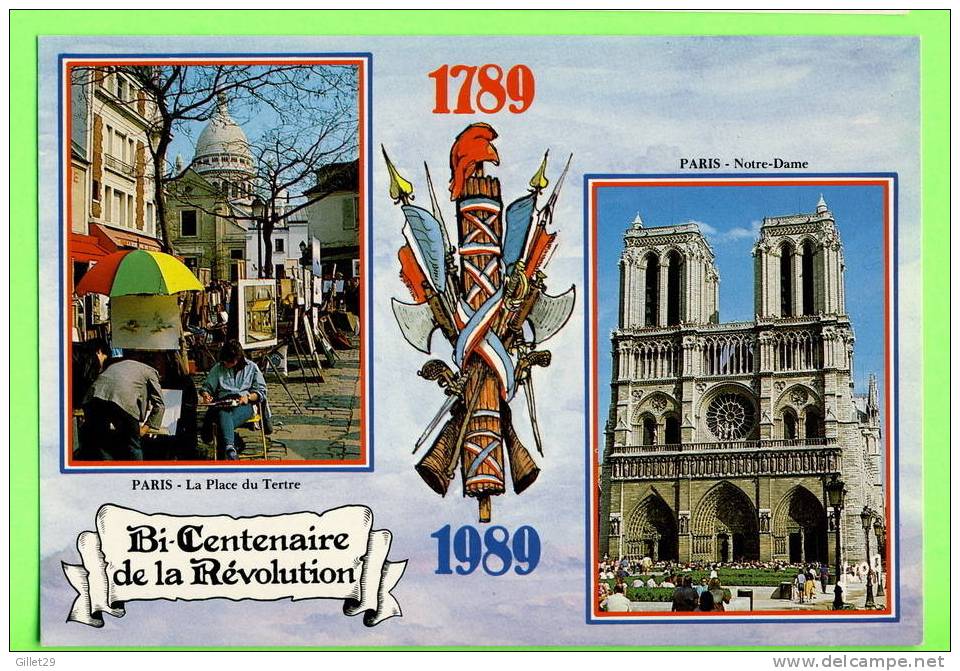 HISTOIRE - BI-CENTENAIRE DE LA RÉVOLUTION 1789-1989 - 2 MULTIVUES - ÉDITIONS YVON - - Histoire