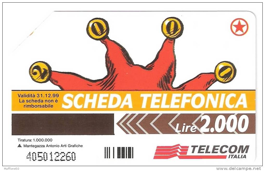 Italia 1999. Scheda Telefonica "CARTA JOLLY" - Pubbliche Ordinarie