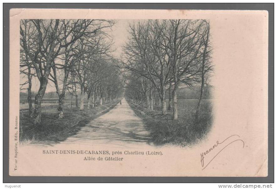 C - CARTE POSTALE - 42 - ST DENIS DE CABANES - ALLEE DE GATELIER - - Charlieu