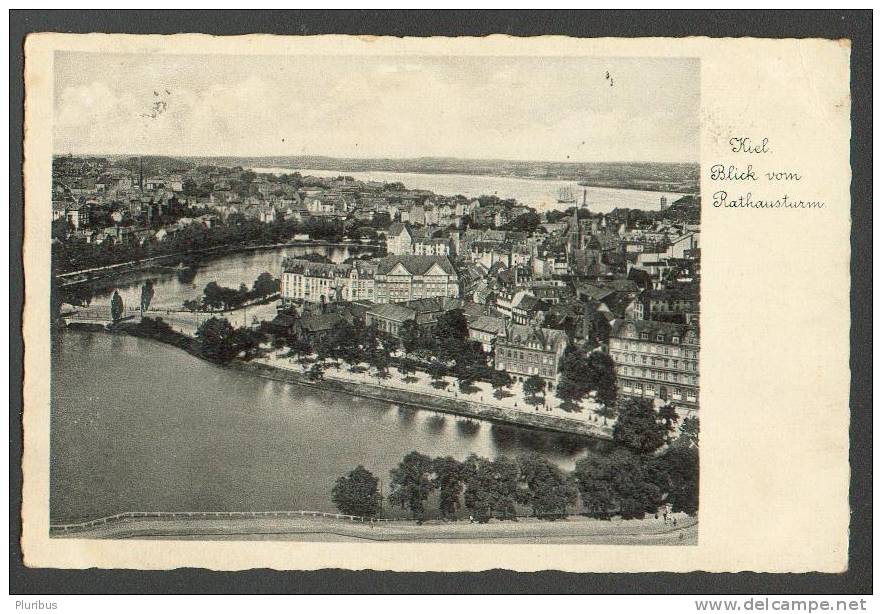 KIEL, BLICK VOM RATHAUSTURM, OLD POSTCARD - Kiel