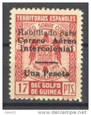 GUI259LSF-L3293.Guinee.GUIN EA  ESPAÑOLA SELLOS FISCALES 1939/41.(Ed  259L**) Sin Charnela LUJO RARO - Guinée Espagnole