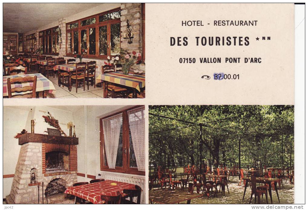 Hôtel Restaurant Des Touristes - Vallon Pont D'Arc