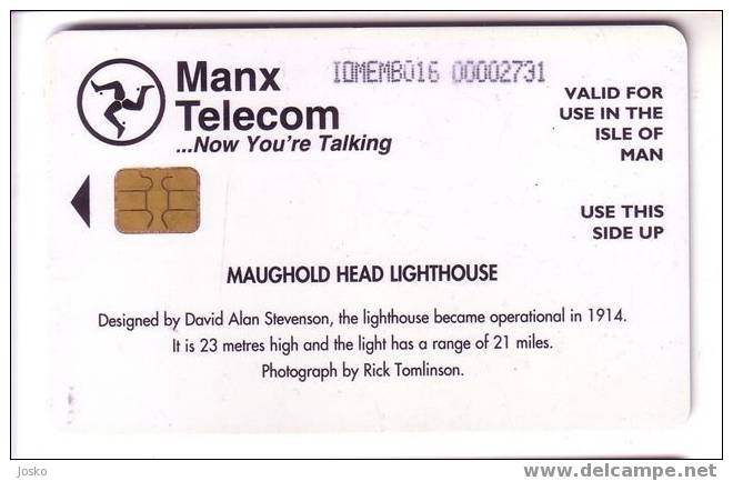 MAUGHOLD HEAD LIGHTHOUSE ( Isle Of Man - Rare Card ) * Phare - Lighthouses - Phares - Lighthouses