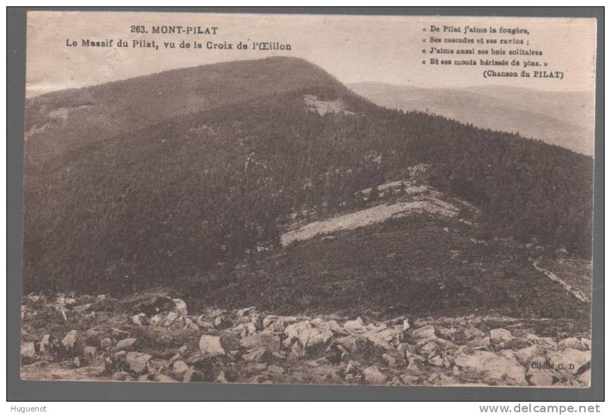 C - CARTE POSTALE - 42 - MONT PILAT - LE MASSIF - - Mont Pilat