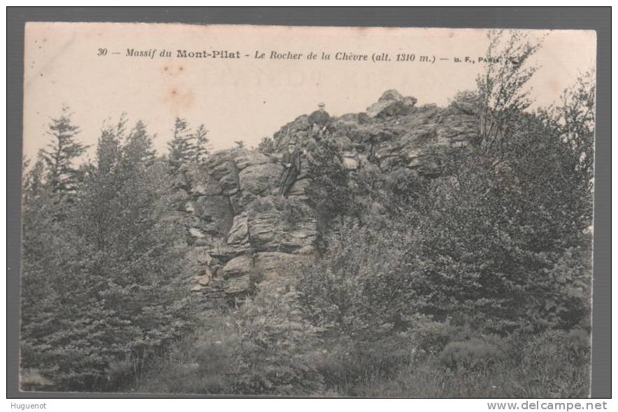 C - CARTE POSTALE - 42 - MONT PILAT - LE ROCHER DE LA CHEVRE - - Mont Pilat