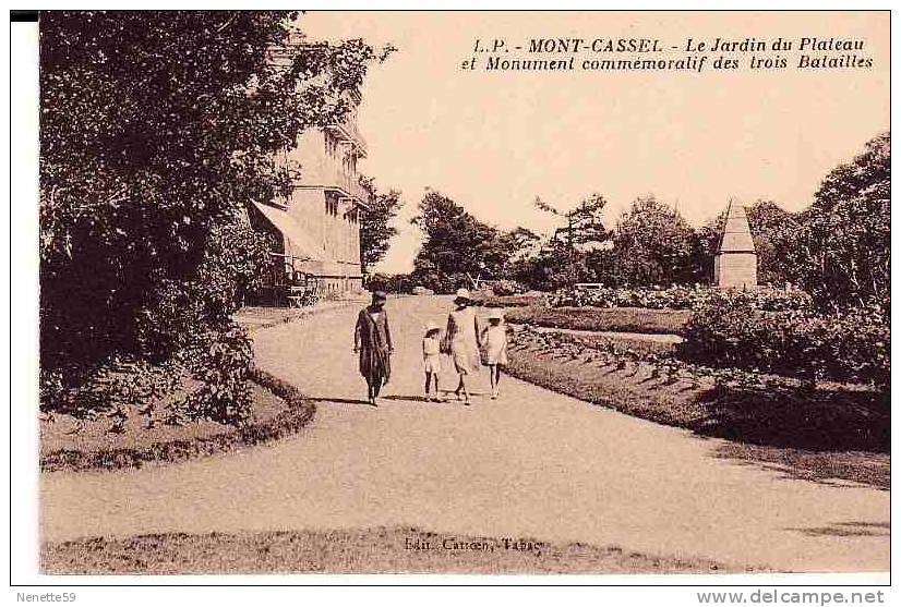 59 MONT CASSEL Le Jardin Du Plateau Animé + Monument - Cassel