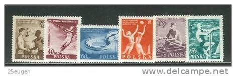 POLAND 1955 MICHEL NO 934A - 939A  MNH - Neufs