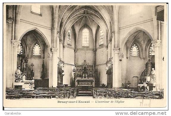 CPA De BRUAY SUR L'ESCAUT - L'Intérieur De L'Eglise. - Bruay Sur Escaut