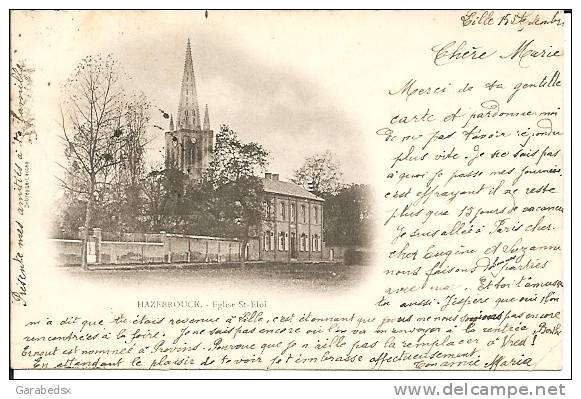 CPA De HAZEBROUCK - Eglise St Eloi (1901). - Hazebrouck