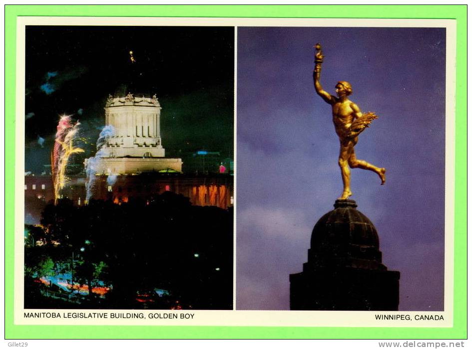 WINNIPEG, MANITOBA - LEGISLATIVE BUILDING - GOLDEN BOY - - Winnipeg