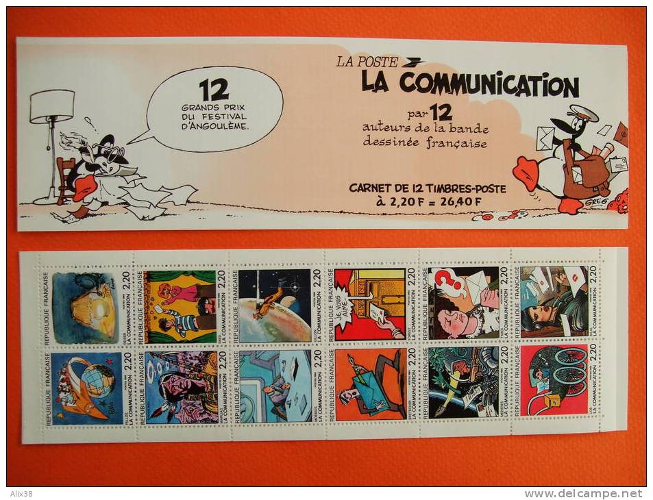 FRANCE CARNET Commémoratif De 1988 - Bande Dessinée La Communication.  Superbe - Gedenkmarken