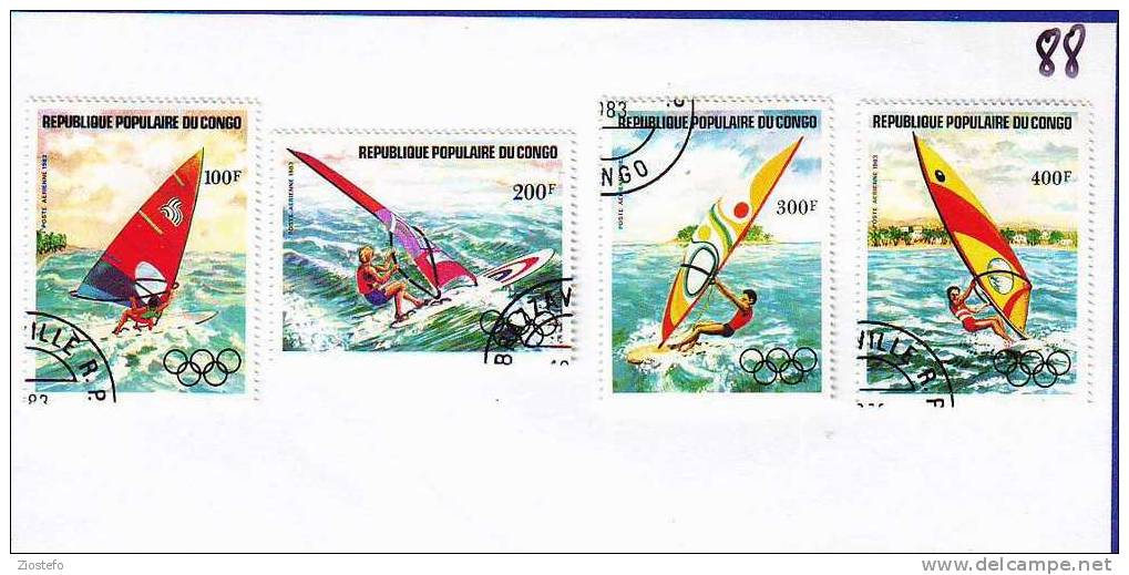 Fa88 Congo 1983 Windsurf  Us - Oblitérés