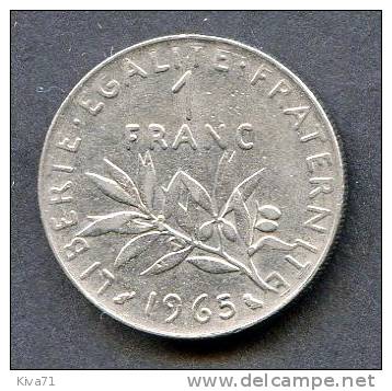 1 Francs "Semeuse"  1965   TTB - 1 Franc