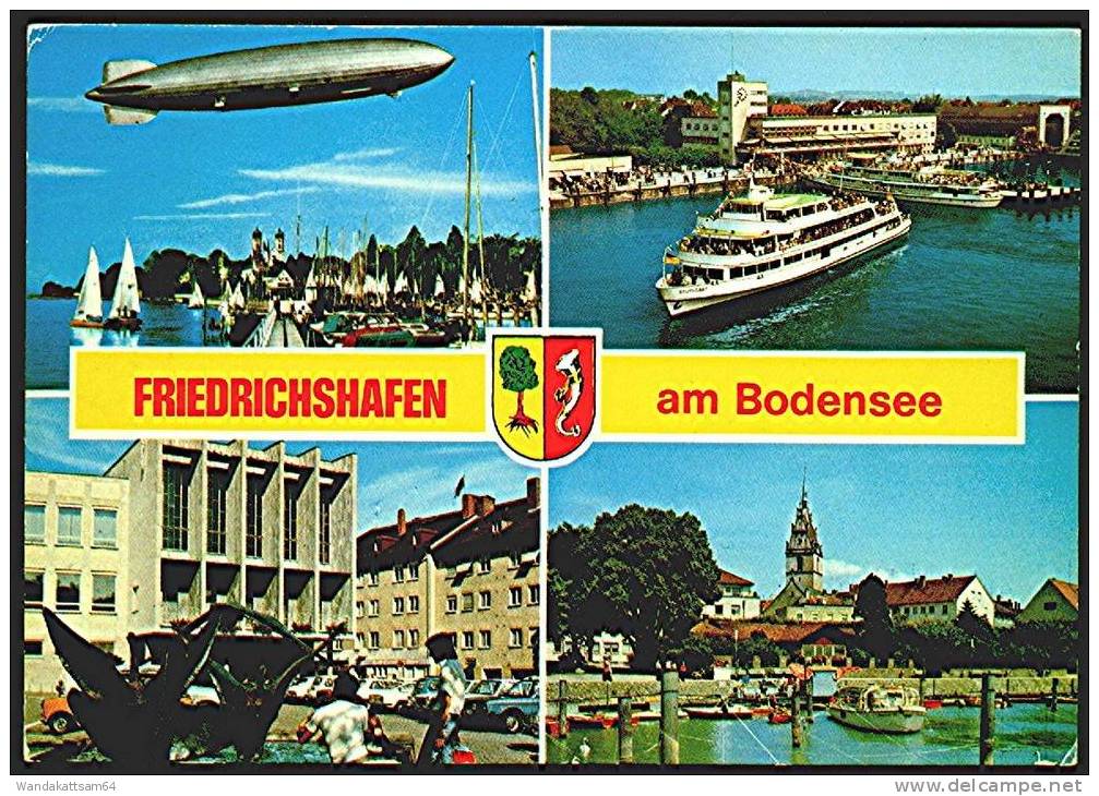 AK Mehrbild Friedrichshafen A Bodensee 4 B M Wappen Zeppelin ü See 18.04.78 - 20 799 FRIEDRICHSHAFEN 1 4600 Dortmund 14 - Friedrichshafen