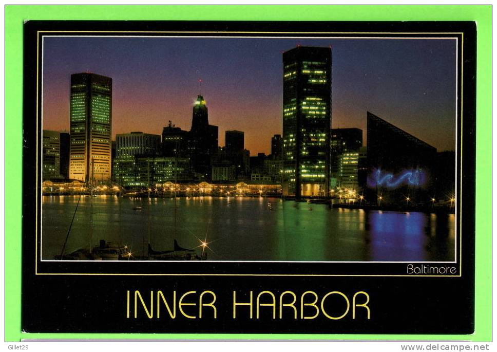 BALTIMORE, MD. - INNER HARBOR AT SUNSET - D. TRAUB & SON INC. - - Baltimore