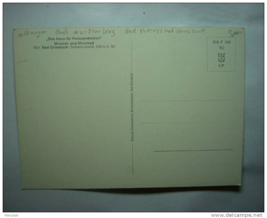 Das Haus Für Reiseandenken - Mineral- Und Moorbad - Bad Griesbach/schwarzwald - Bad Peterstal-Griesbach