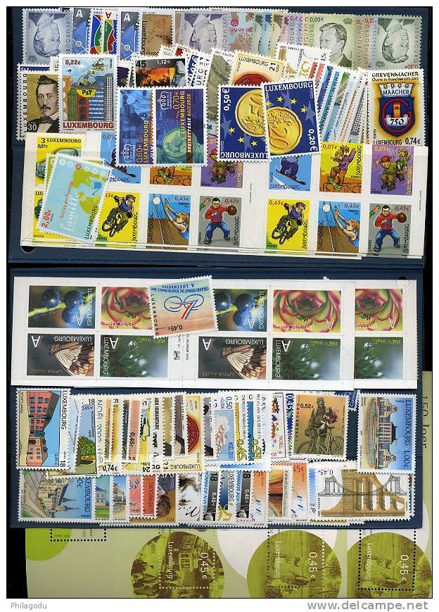 Luxembourg  Assortiment De Faciale En Euros 108,70 € ** Sous Le  Prix Poste ! Complétez Votre Collection - Unused Stamps