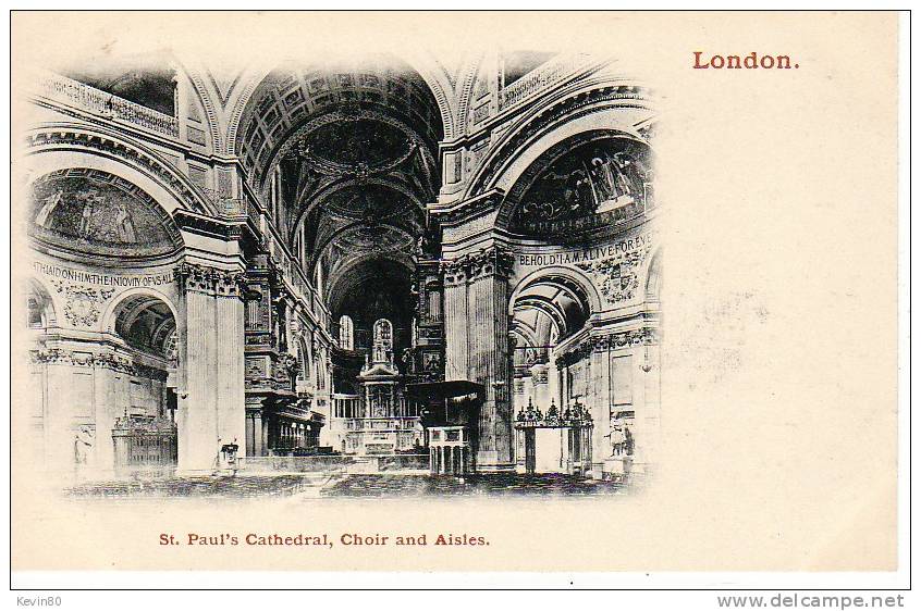 LONDON St Paul's Cathedral Choir And Aisles - St. Paul's Cathedral