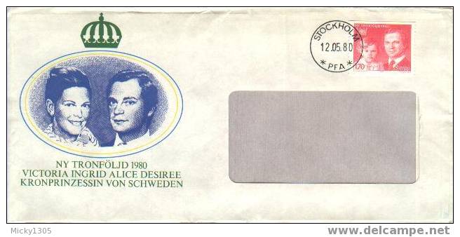 Schweden / Sweden - Umschlag Echt Gelaufen / Cover Used (3339) - Briefe U. Dokumente